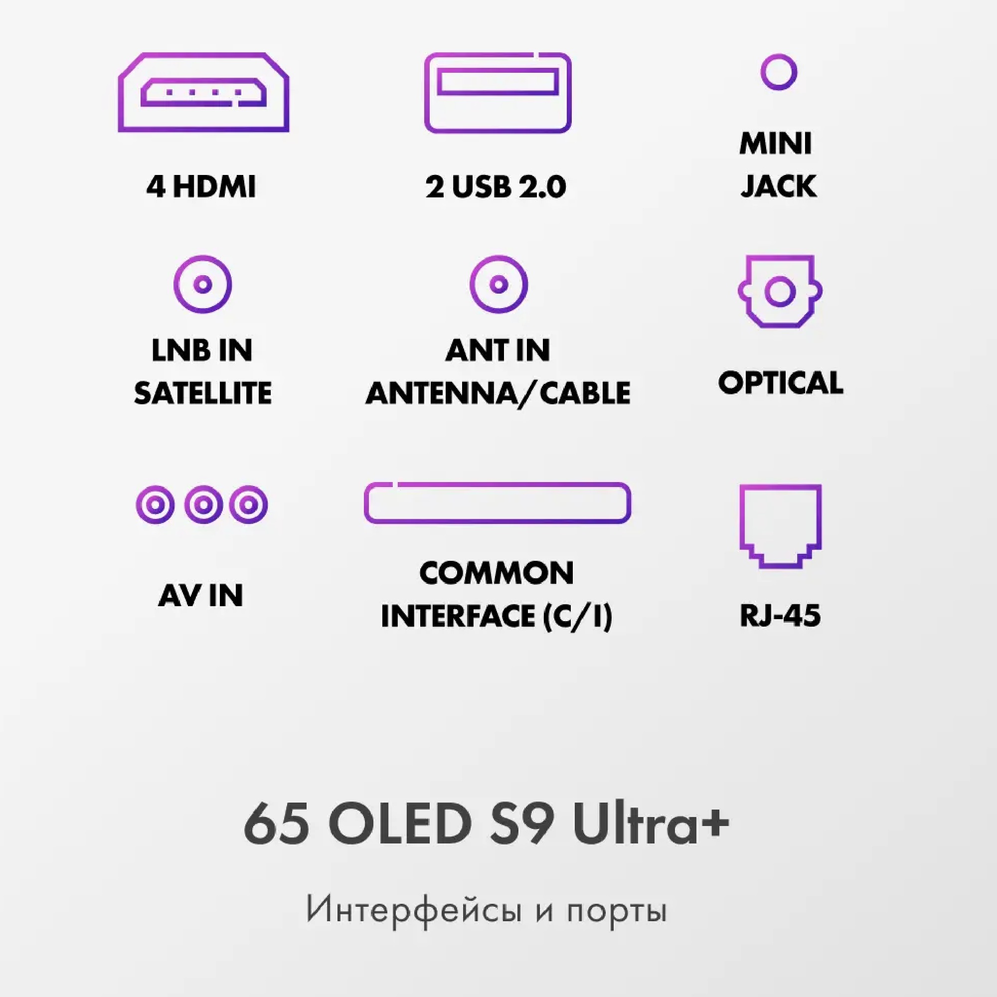 Телевизор OLED Haier 65 OLED S9 Ultra+, 4K UHD, Android TV