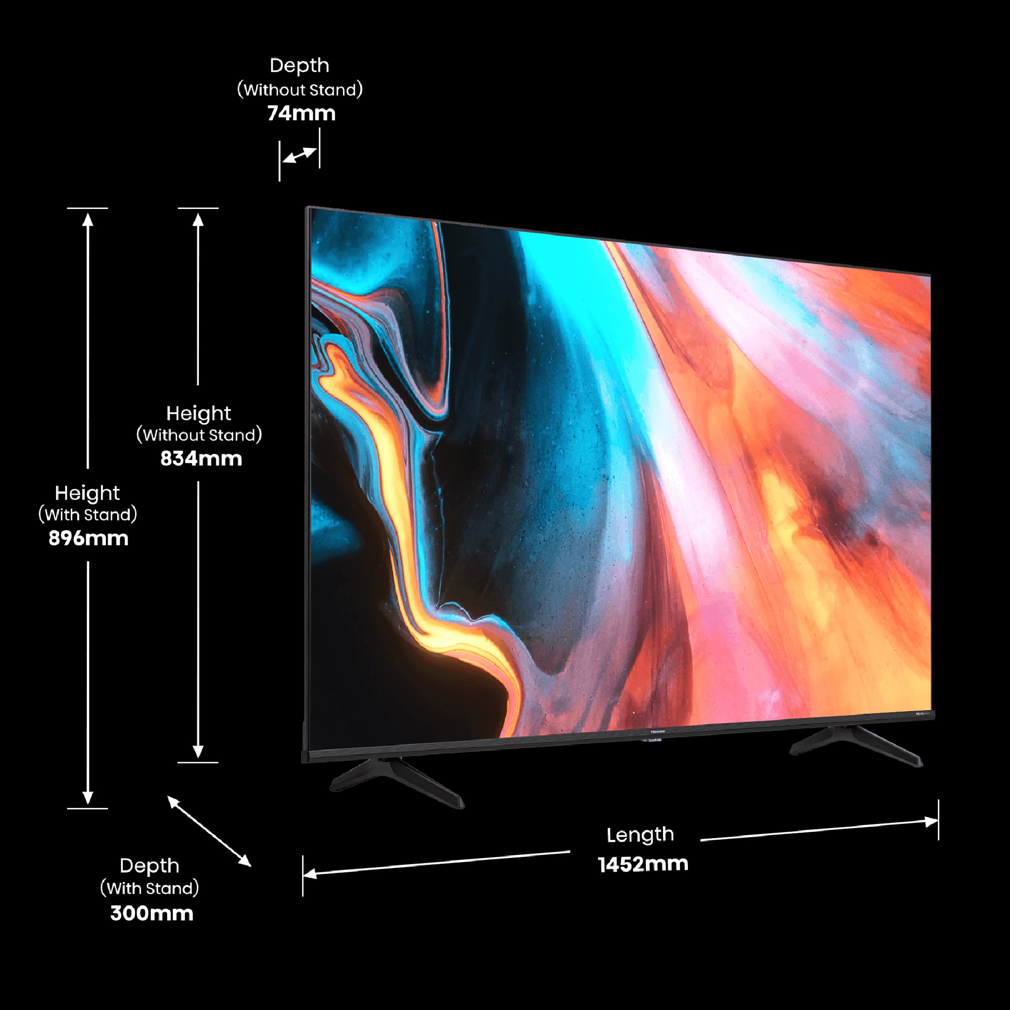 Телевизор QLED Hisense 65E7HQ 4K Smart TV