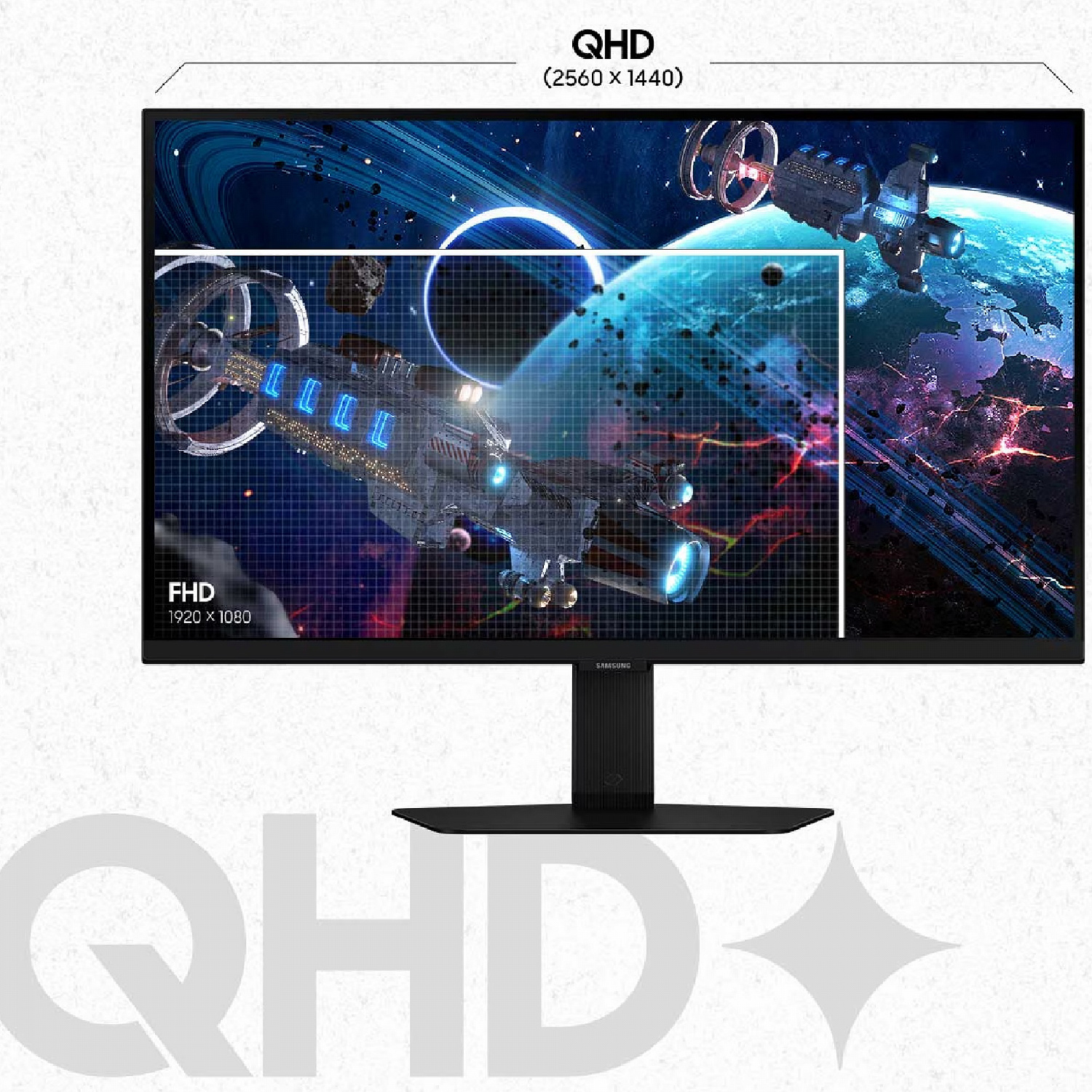 Игровой монитор Samsung Odyssey G5 G50D S27DG502EI, IPS, 2560х1440, 180 Гц